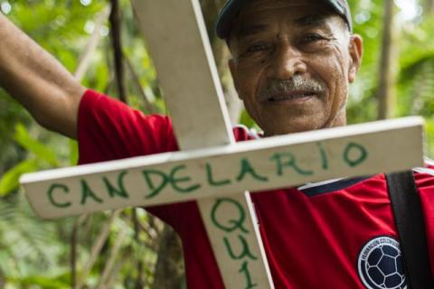 Caminata por la paz a Carica, Colombia